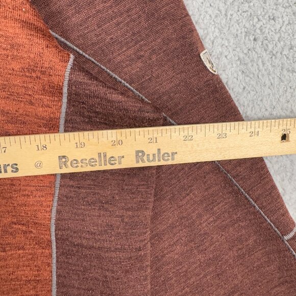 Kuhl Sweater Mens Large Timber Brown LS Lightweight Soft Brushed Knit Ryzer 1/4 - Picture 11 of 16